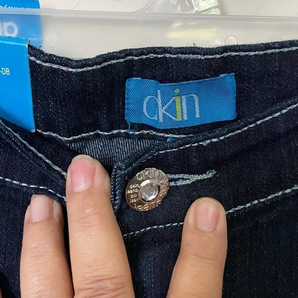 DKIN Distressed Jeans with Pocket Embellishments Size 16W - Picture 5 of 12